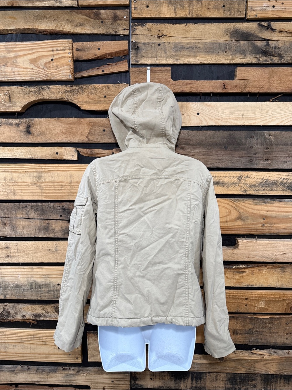 Old Navy Jacket Womens Medium Beige
Hooded Anorak Toggle Buckle Quilted Lined - Picture 4 of 8